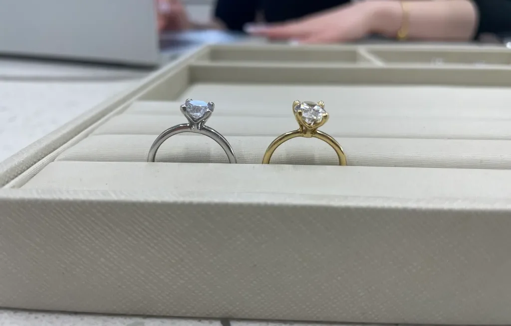 Lily Arkwright’s Bevelled Edge Platinum Men’s Wedding Ring: A Modern Classic
